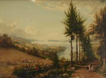Udsigt over Hudson fra Horton´s Road nær Croton